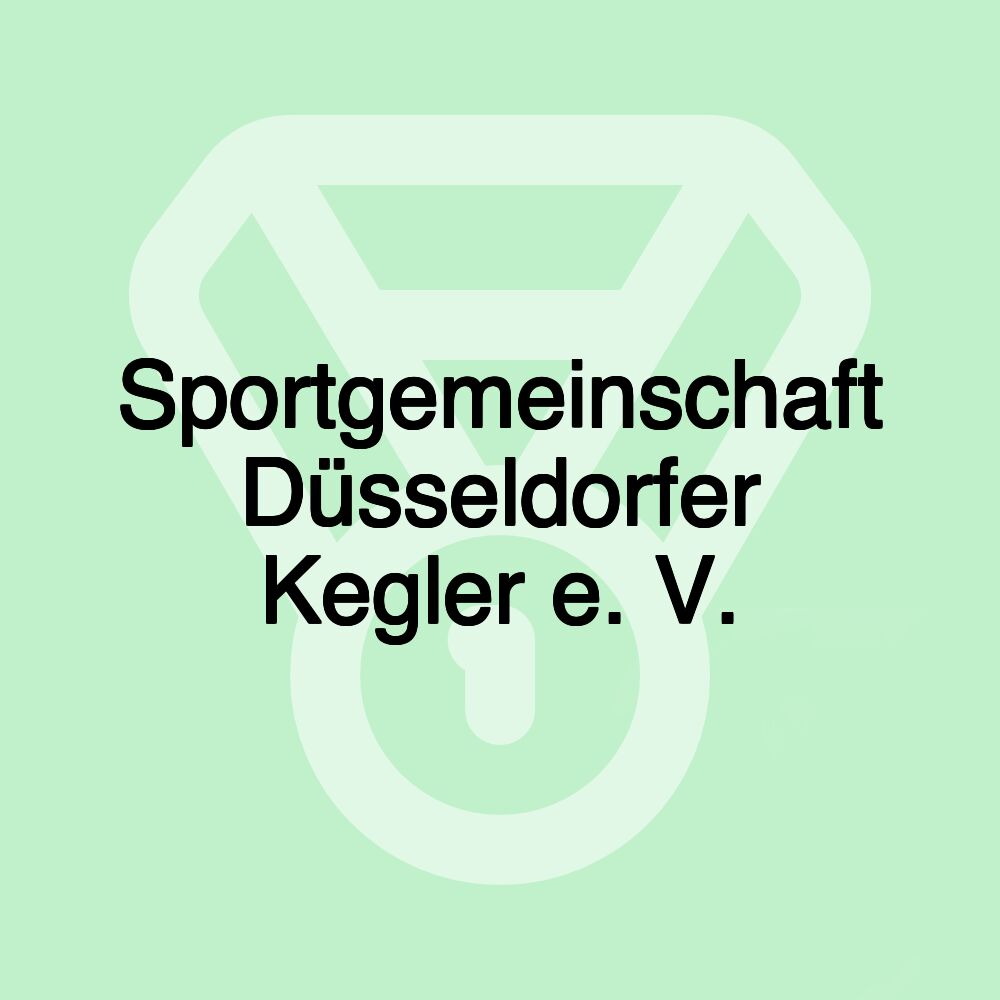 Sportgemeinschaft Düsseldorfer Kegler e. V. Sportgemeinschaft Düsseldorfer Kegler e. V.