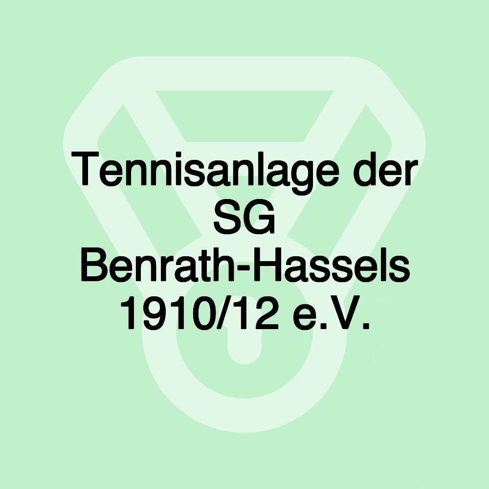 Tennisanlage der SG Benrath-Hassels 1910/12 e.V. Tennisanlage der SG Benrath-Hassels 1910/12 e.V.