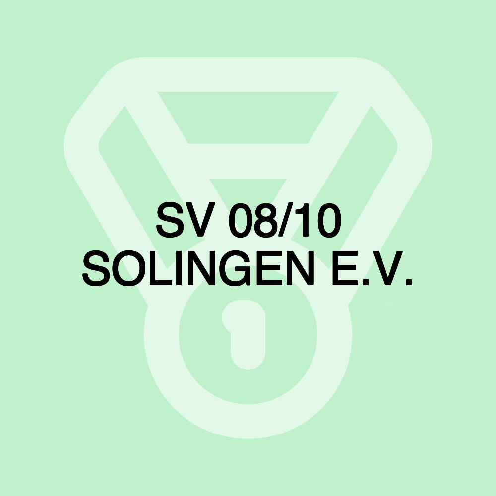 SV 08/10 SOLINGEN E.V. SV 08/10 SOLINGEN E.V.