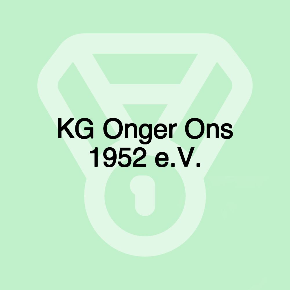 KG Onger Ons 1952 e.V.