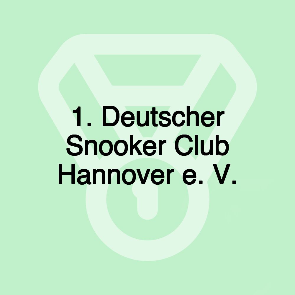 1. Deutscher Snooker Club Hannover e. V.