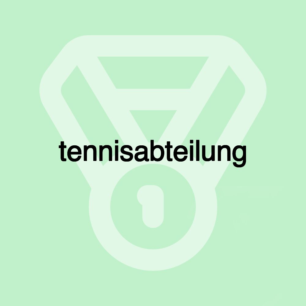 tennisabteilung tennisabteilung