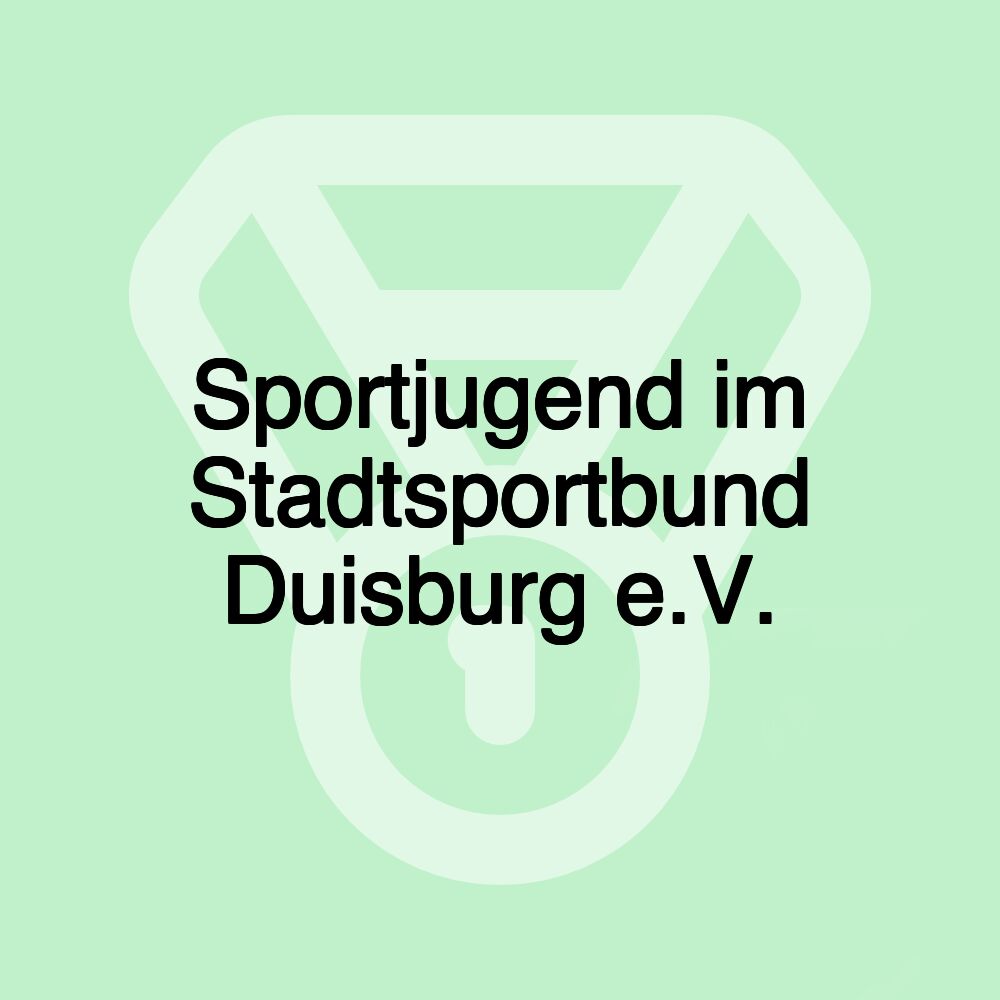 Sportjugend im Stadtsportbund Duisburg e.V.