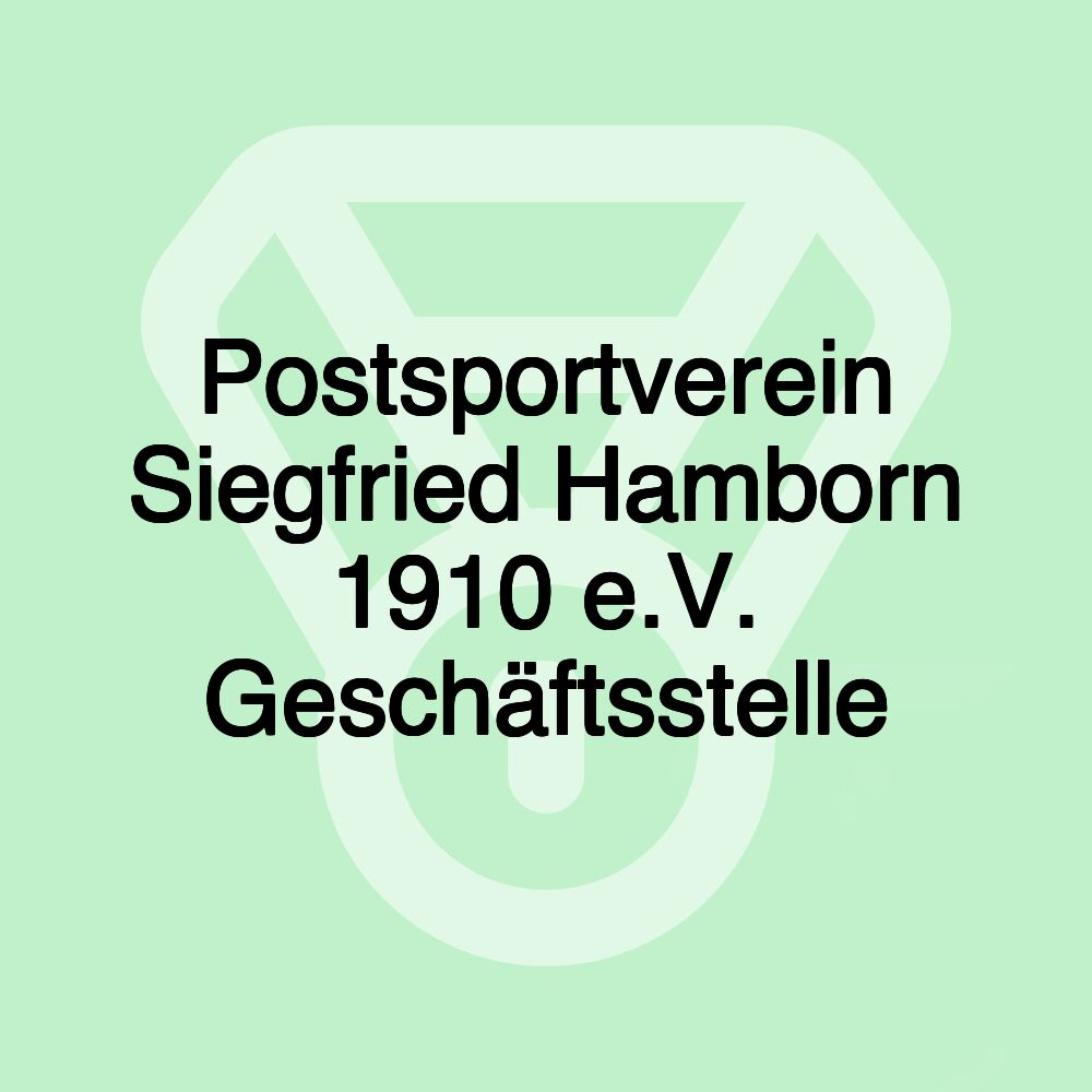 Postsportverein Siegfried Hamborn 1910 e.V. Geschäftsstelle Postsportverein Siegfried Hamborn 1910 e.V. Geschäftsstelle