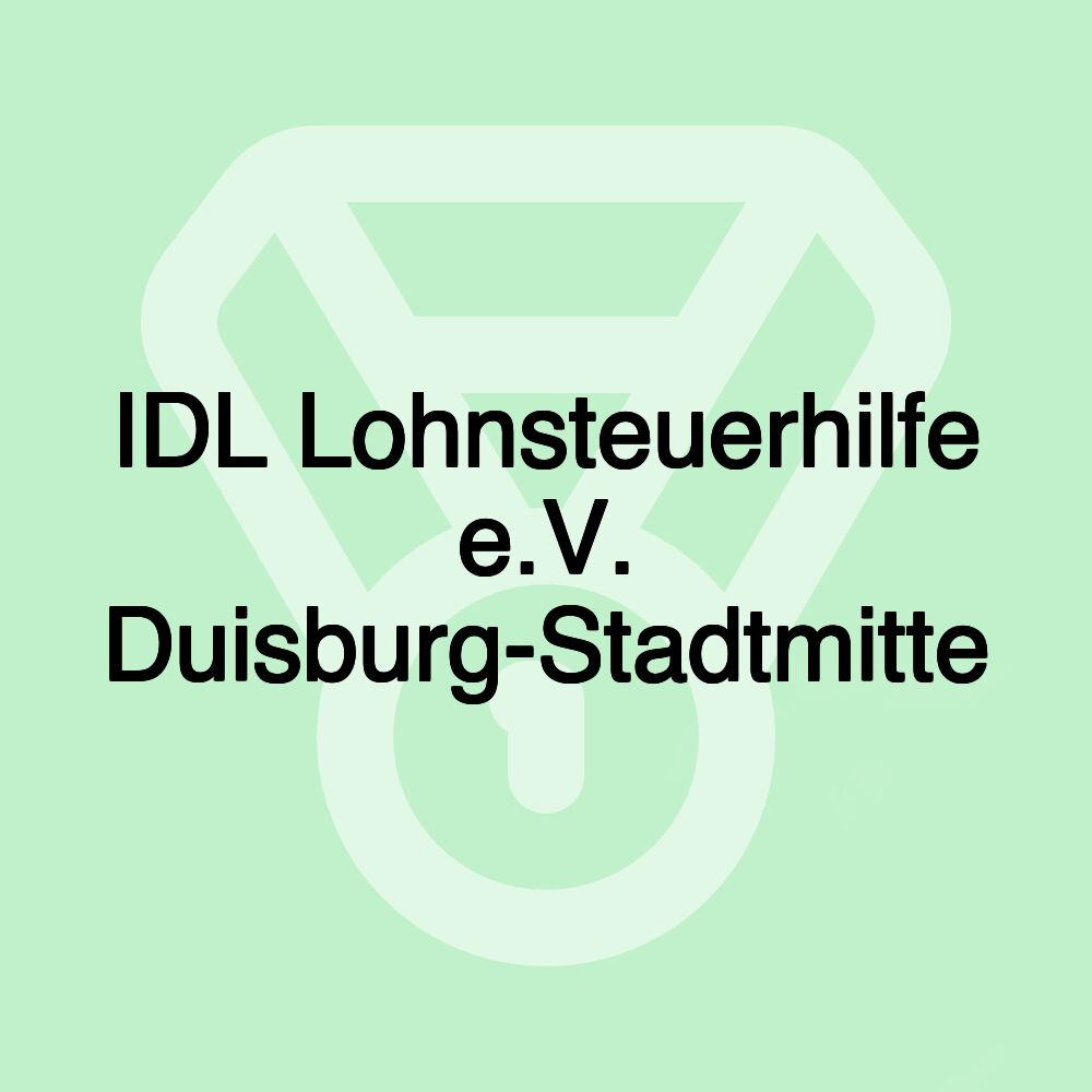 IDL Lohnsteuerhilfe e.V. Duisburg-Stadtmitte