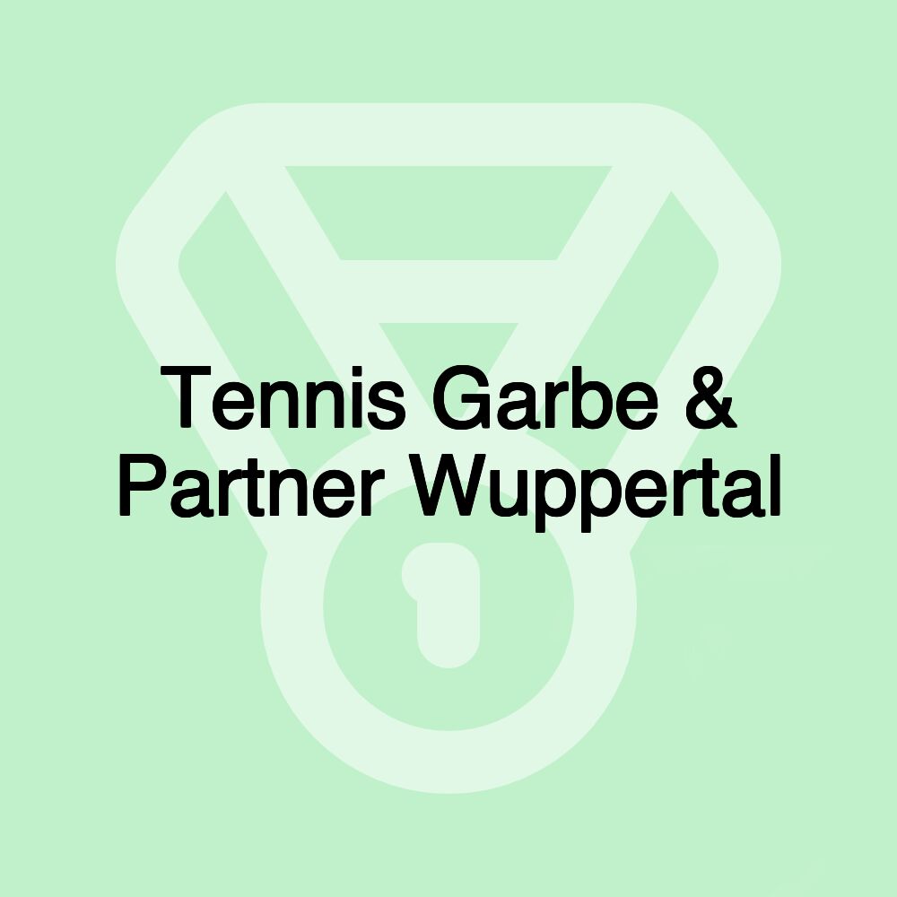 Tennis Garbe & Partner Wuppertal Tennis Garbe & Partner Wuppertal
