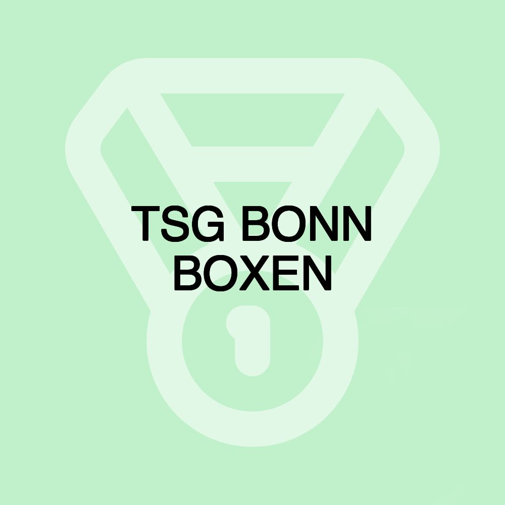 TSG BONN BOXEN TSG BONN BOXEN