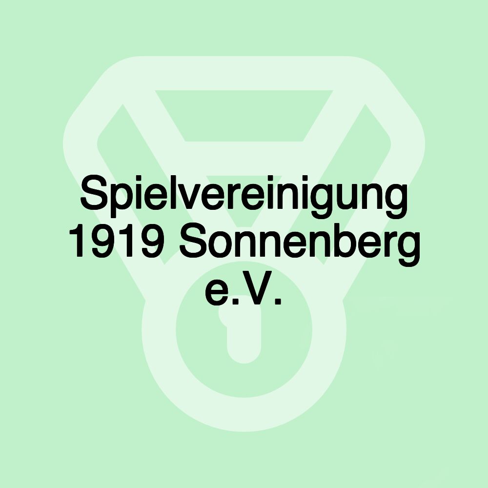 Spielvereinigung 1919 Sonnenberg e.V. Spielvereinigung 1919 Sonnenberg e.V.