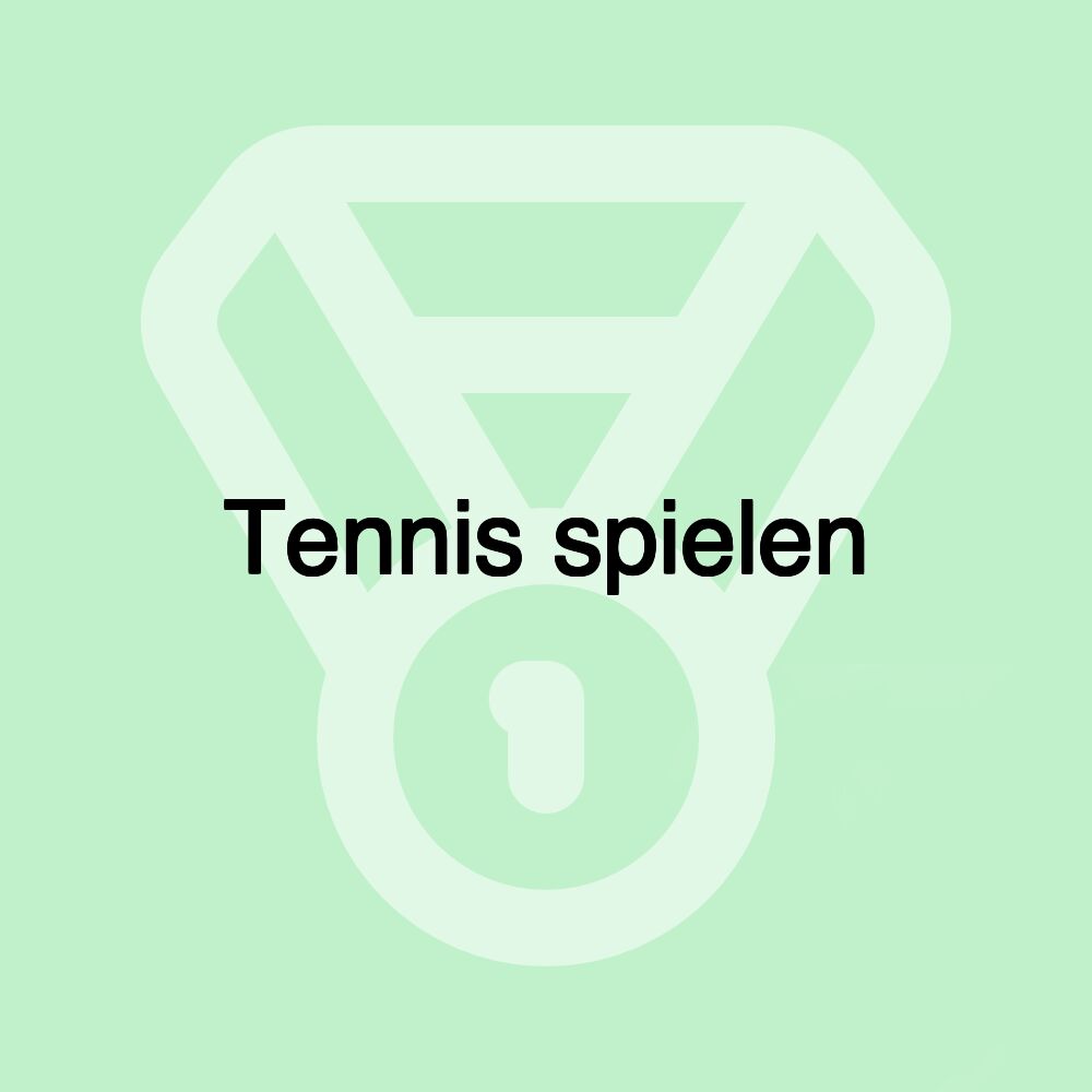 Tennis spielen