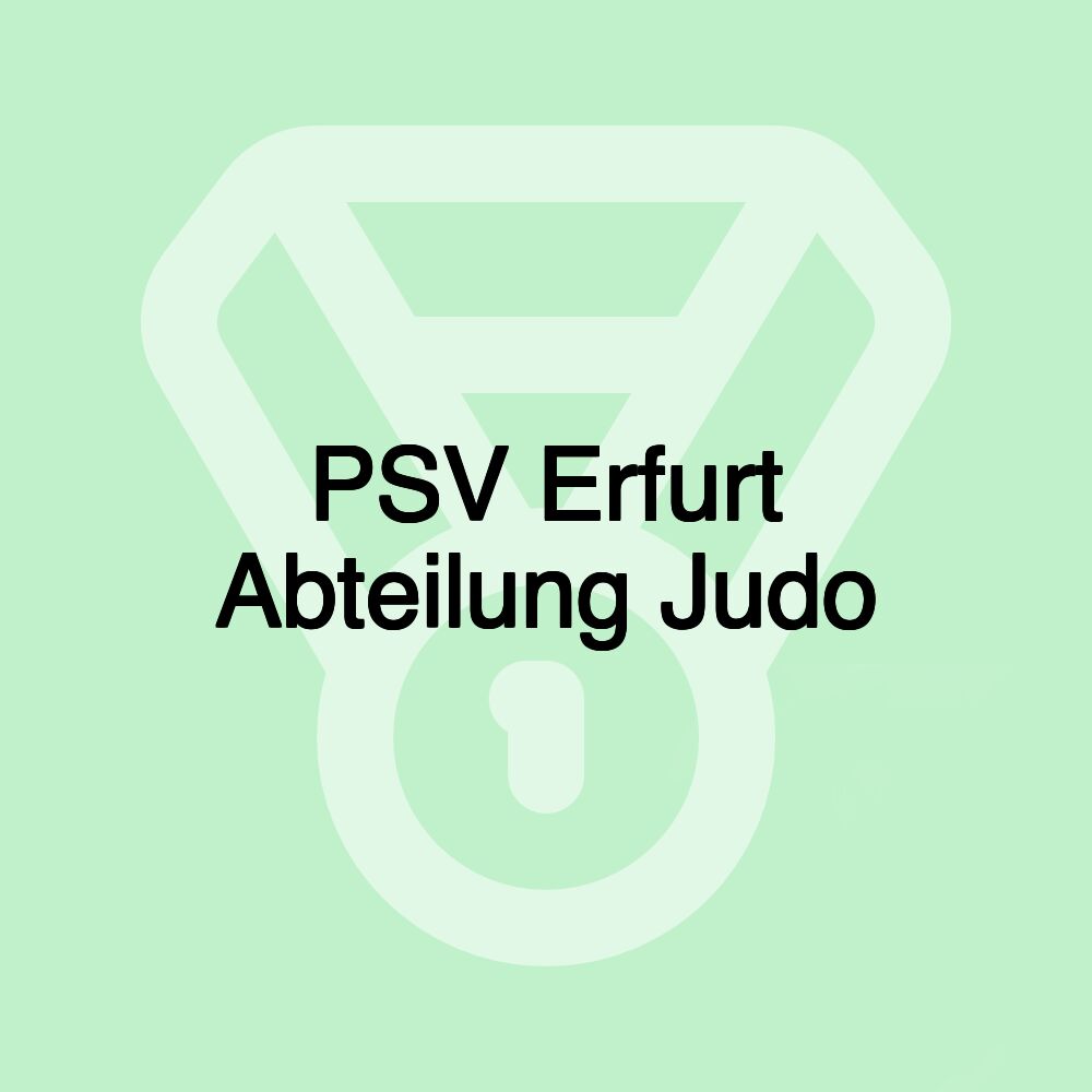 PSV Erfurt Abteilung Judo