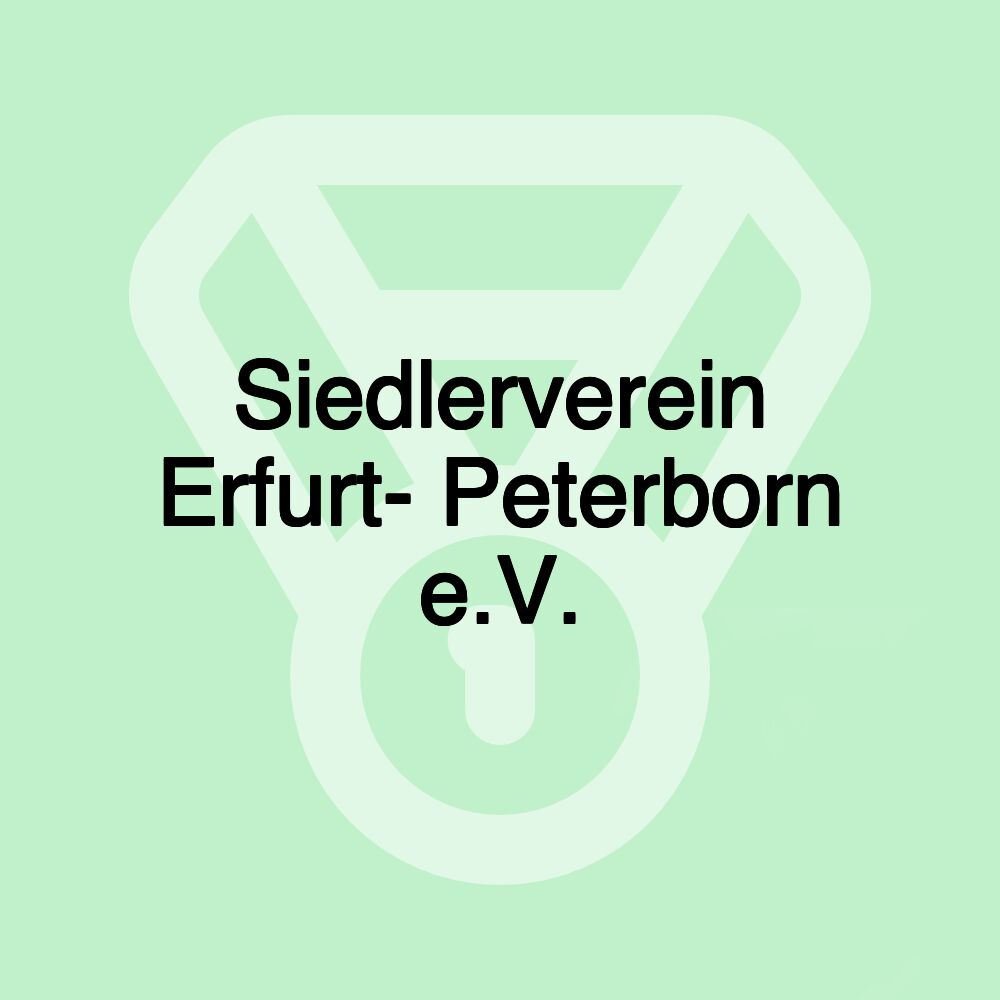 Siedlerverein Erfurt- Peterborn e.V.