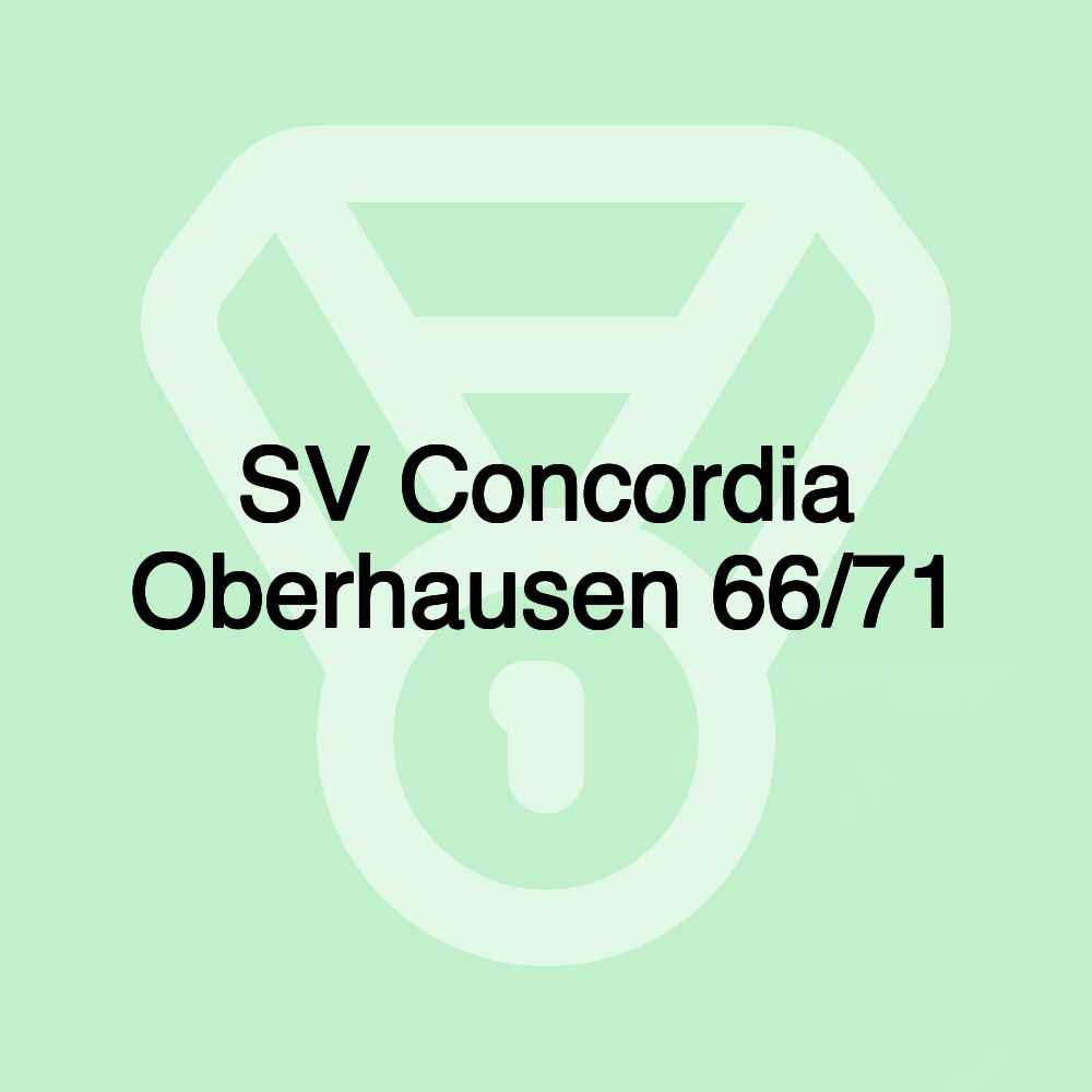 SV Concordia Oberhausen 66/71 SV Concordia Oberhausen 66/71