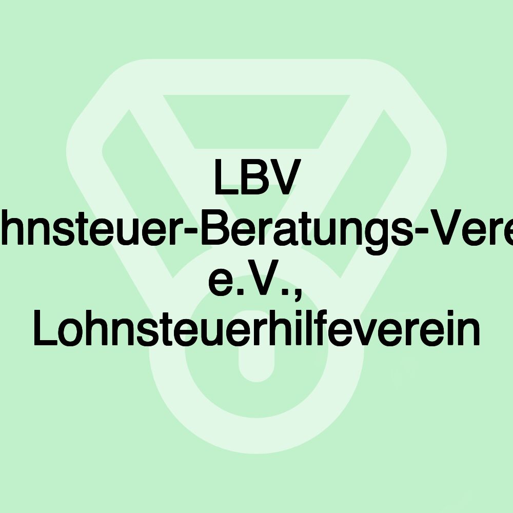 LBV Lohnsteuer-Beratungs-Verein e.V., Lohnsteuerhilfeverein