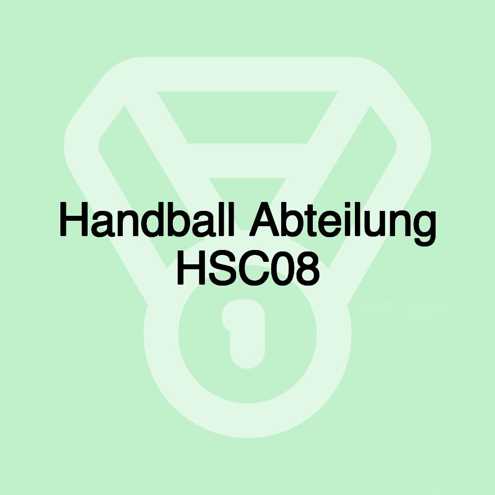 Handball Abteilung HSC08