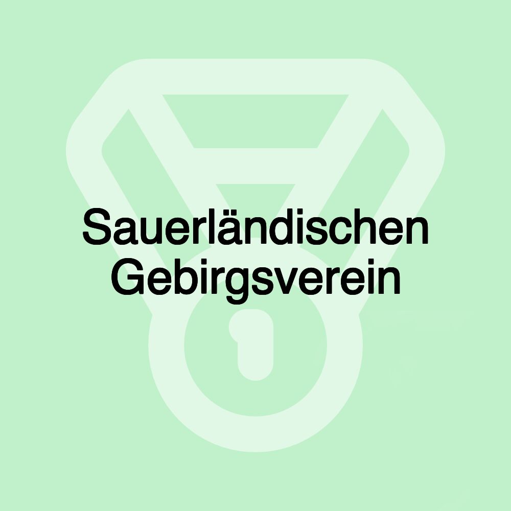 Sauerländischen Gebirgsverein Sauerländischen Gebirgsverein