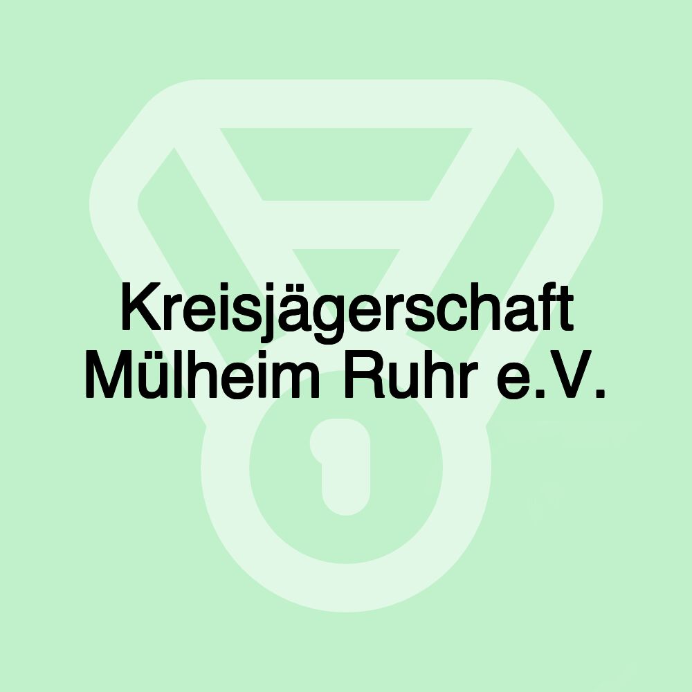 Kreisjägerschaft Mülheim Ruhr e.V. Kreisjägerschaft Mülheim Ruhr e.V.