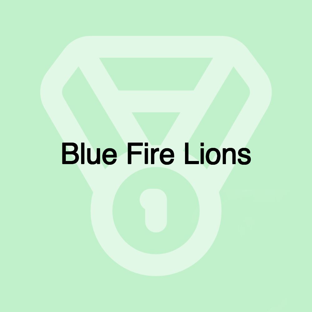 Blue Fire Lions