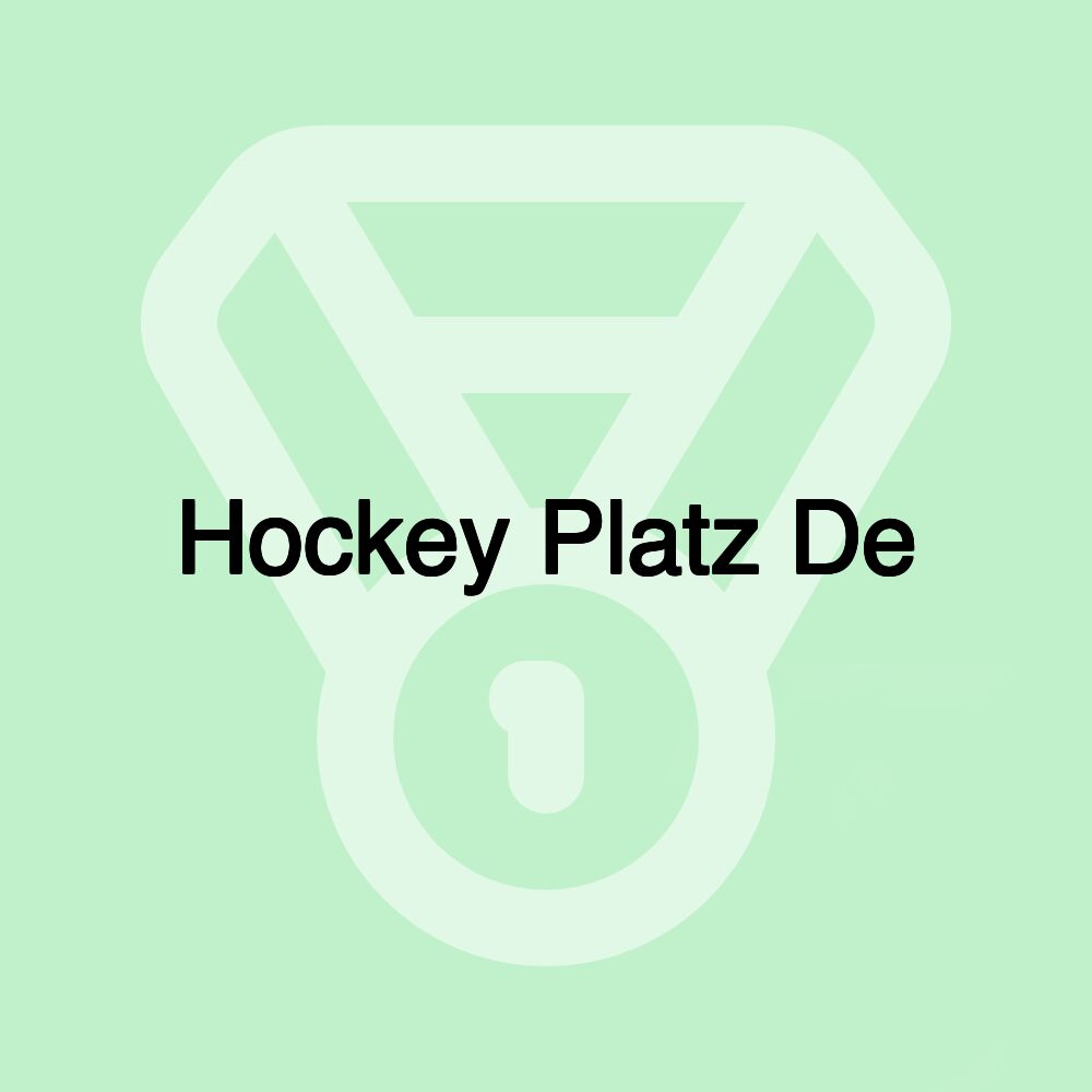 Hockey Platz De Hockey Platz De