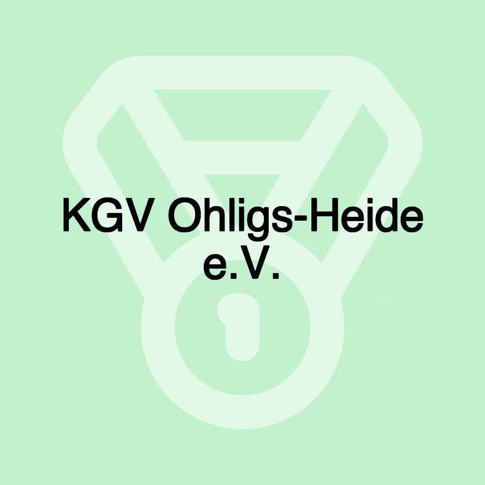 KGV Ohligs-Heide e.V. KGV Ohligs-Heide e.V.