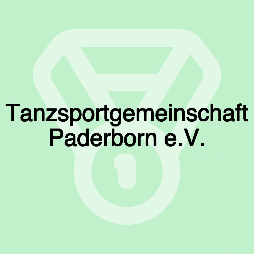 Tanzsportgemeinschaft Paderborn e.V. Tanzsportgemeinschaft Paderborn e.V.