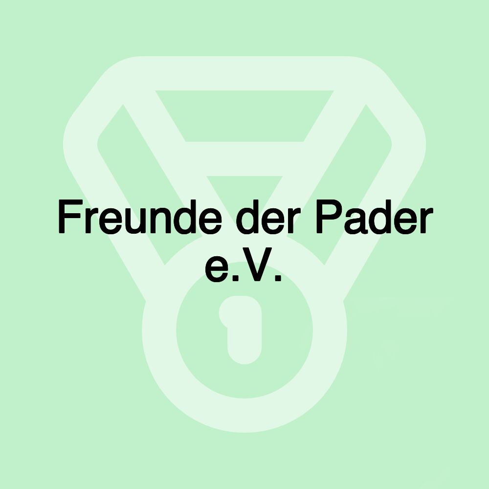 Freunde der Pader e.V. Freunde der Pader e.V.