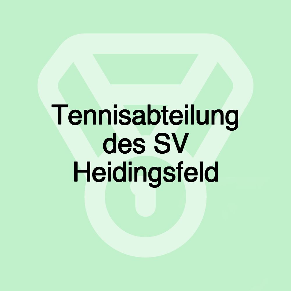 Tennisabteilung des SV Heidingsfeld Tennisabteilung des SV Heidingsfeld