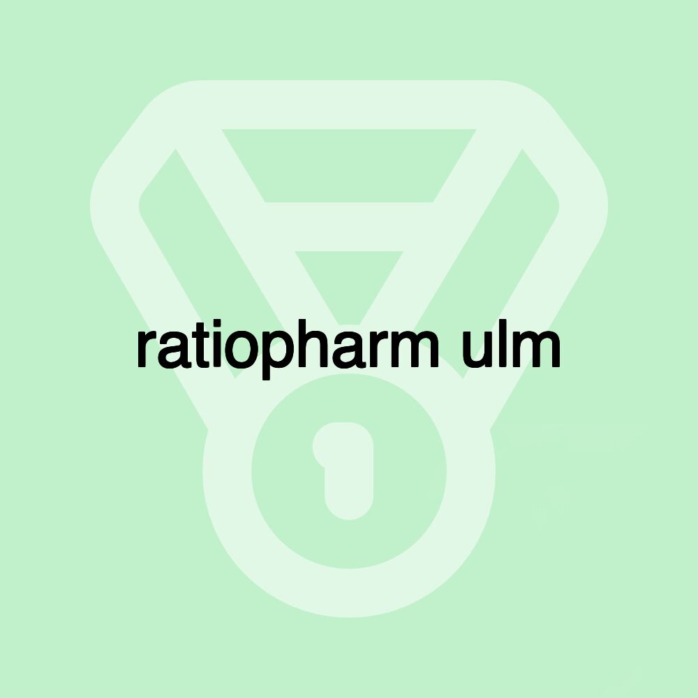 ratiopharm ulm ratiopharm ulm