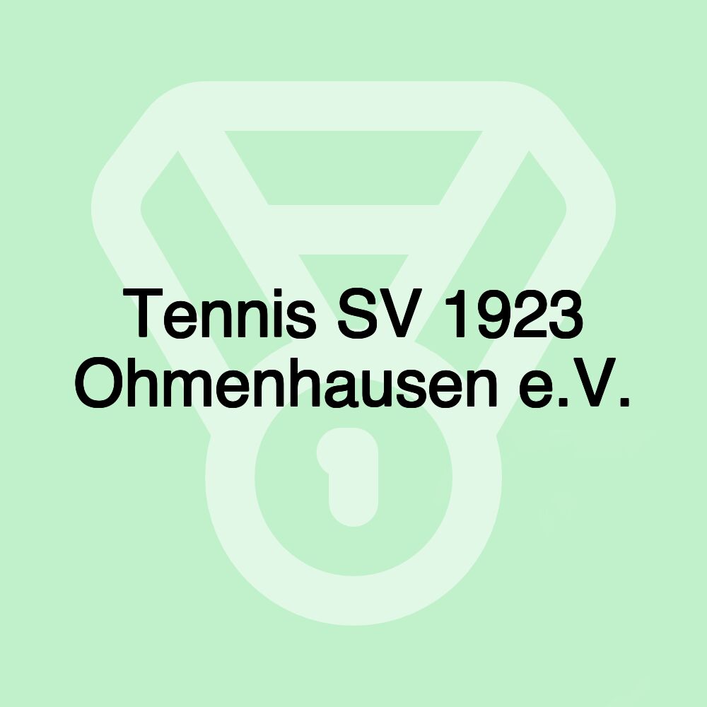 Tennis SV 1923 Ohmenhausen e.V.