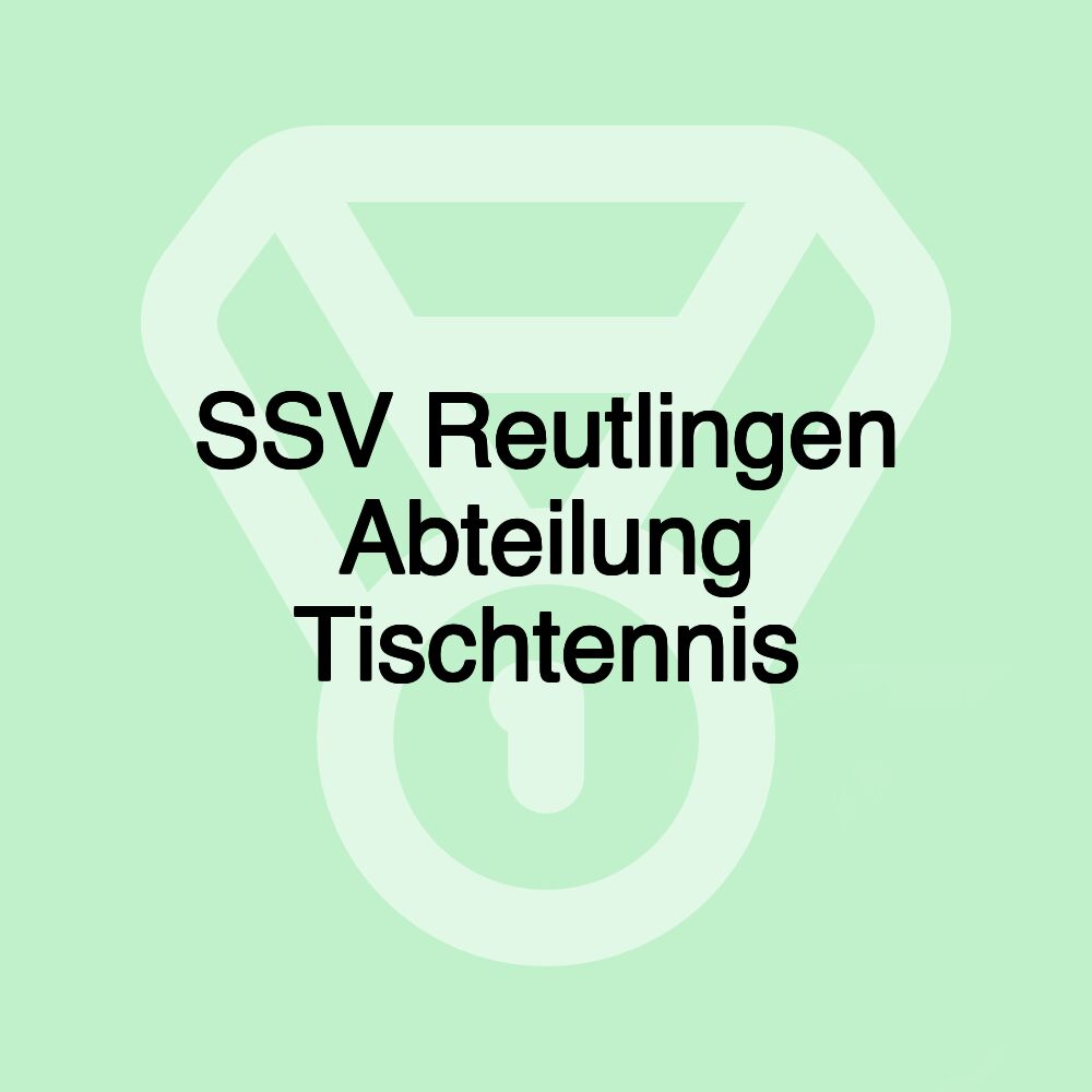 SSV Reutlingen Abteilung Tischtennis