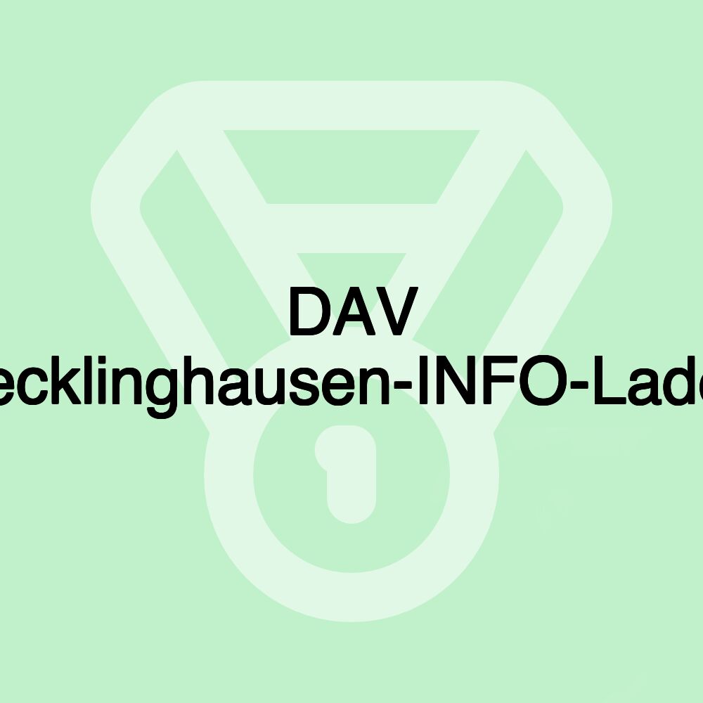 DAV Recklinghausen-INFO-Laden