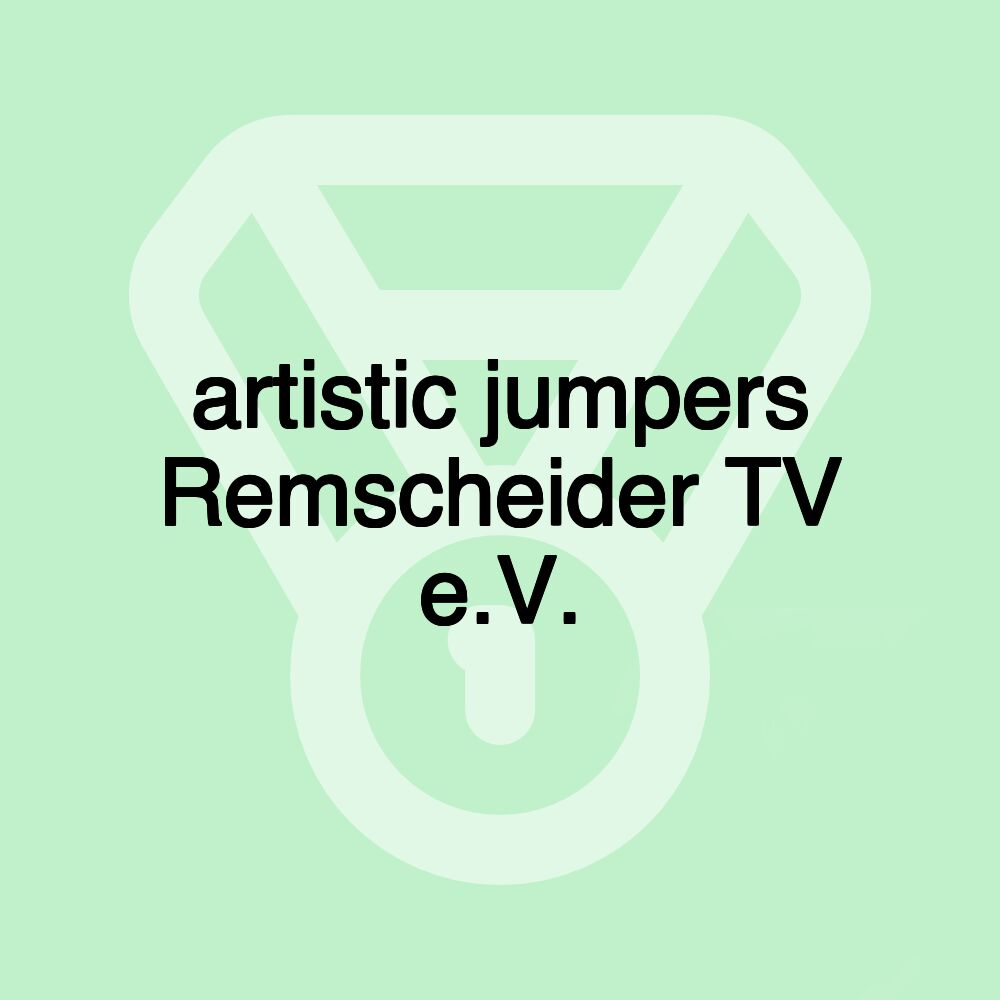 artistic jumpers Remscheider TV e.V.