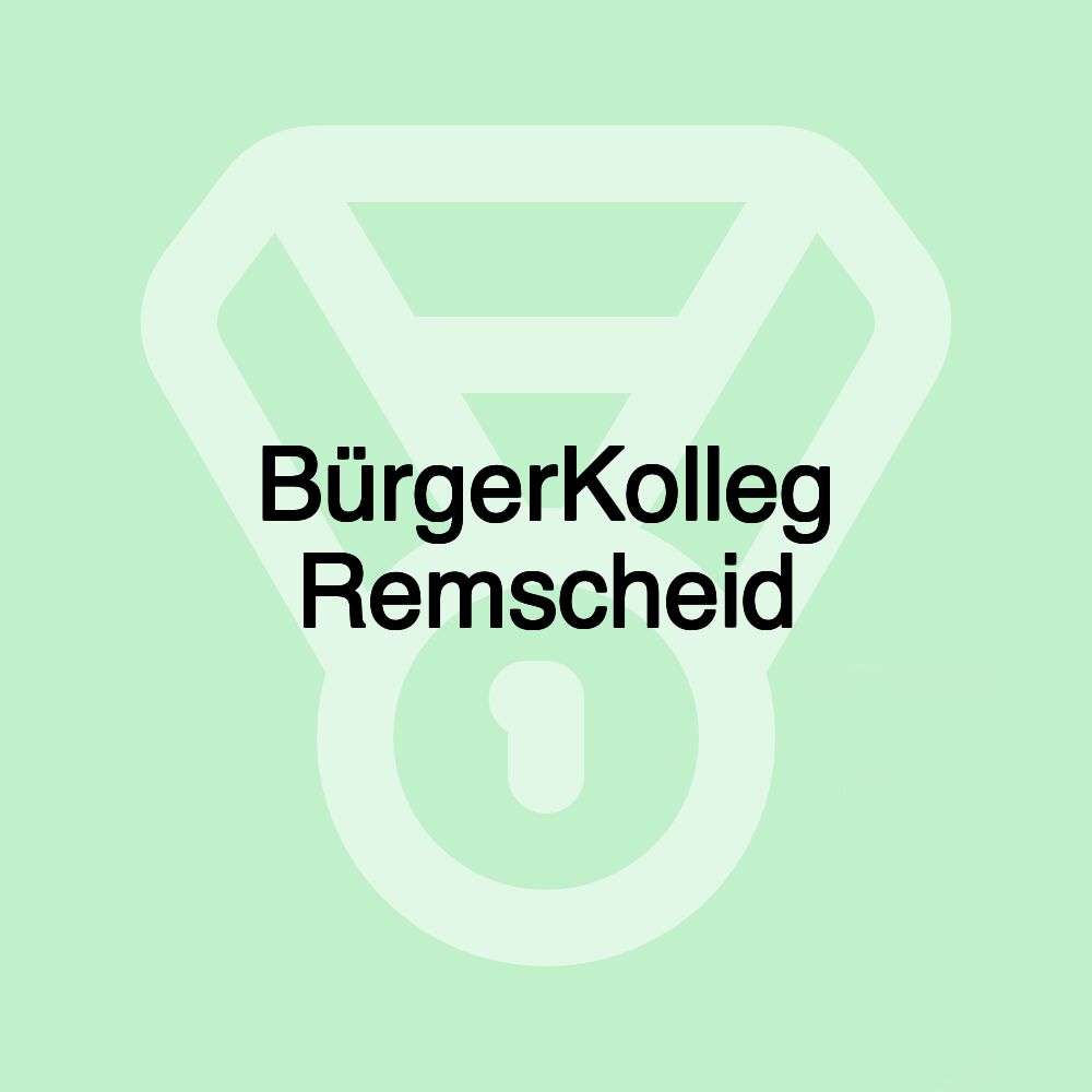 BürgerKolleg Remscheid BürgerKolleg Remscheid