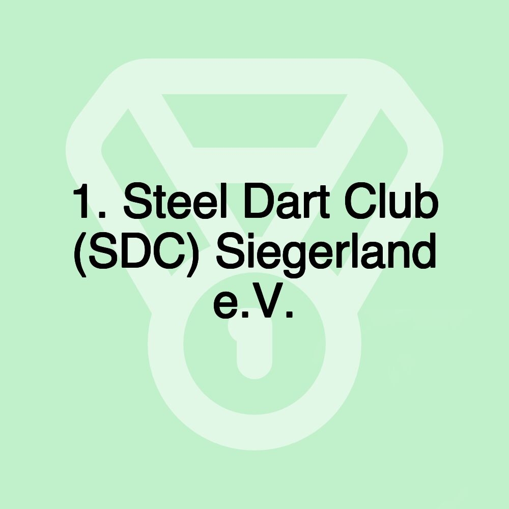 1. Steel Dart Club (SDC) Siegerland e.V. 1. Steel Dart Club (SDC) Siegerland e.V.