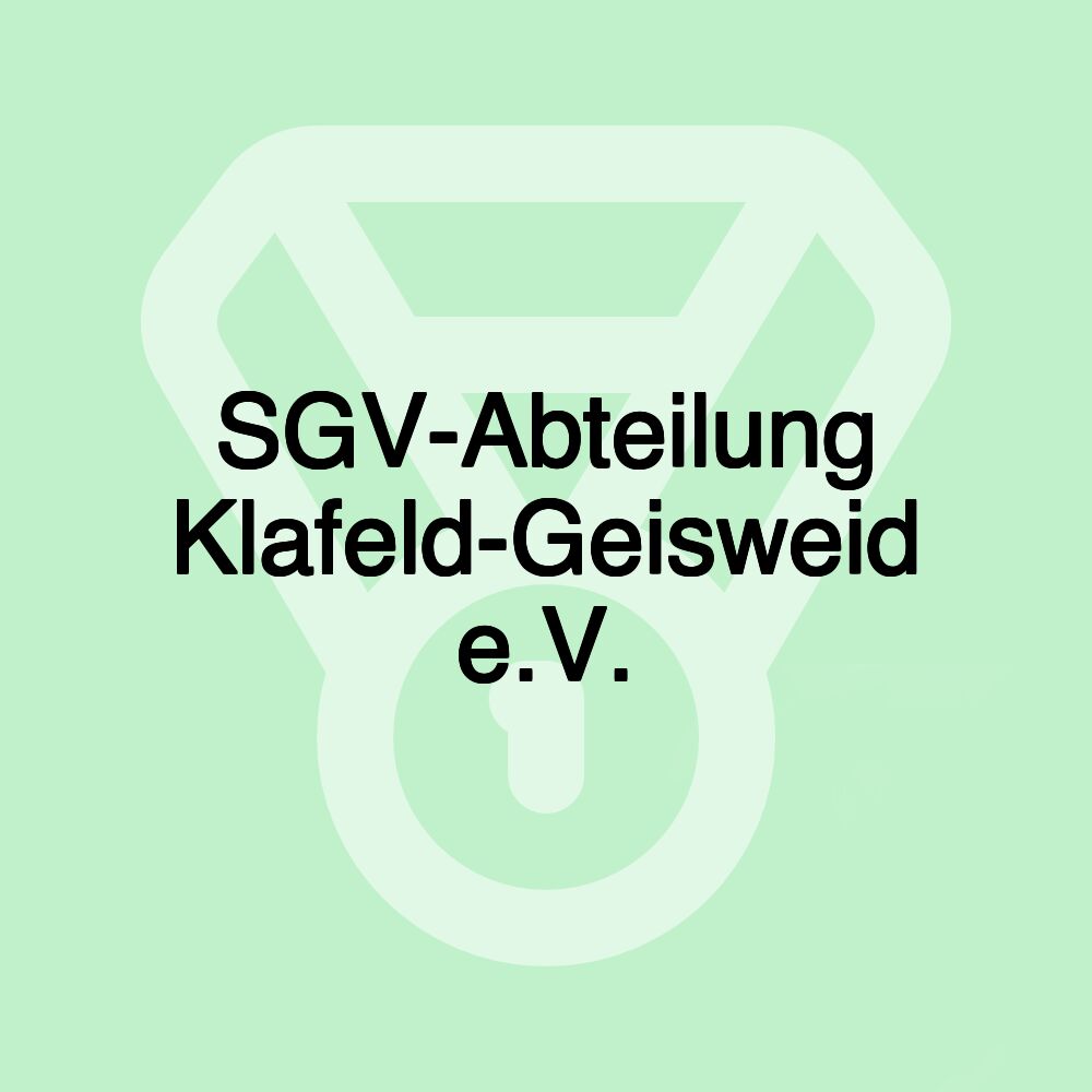 SGV-Abteilung Klafeld-Geisweid e.V. SGV-Abteilung Klafeld-Geisweid e.V.