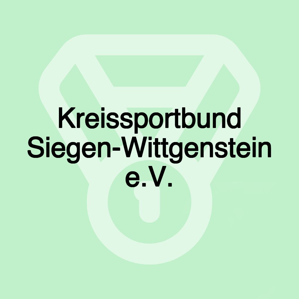 Kreissportbund Siegen-Wittgenstein e.V. Kreissportbund Siegen-Wittgenstein e.V.