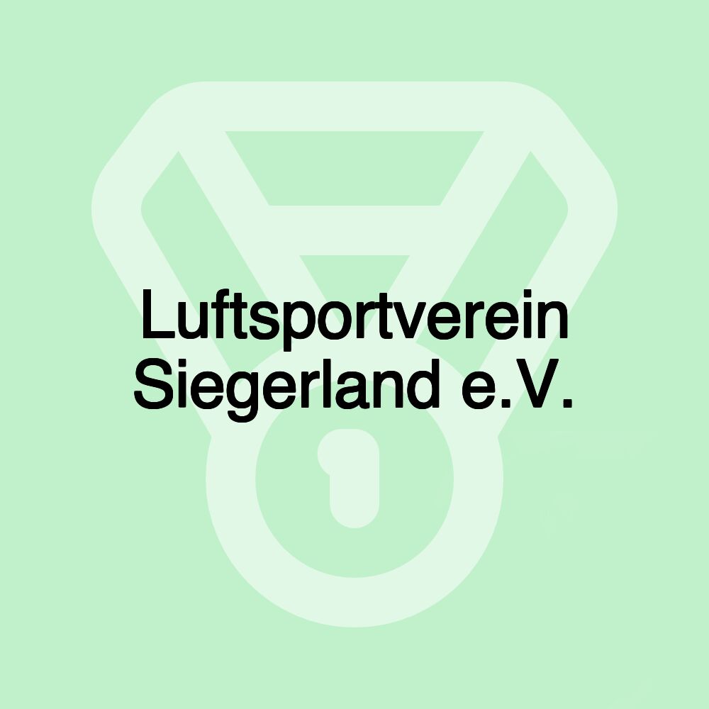 Luftsportverein Siegerland e.V. Luftsportverein Siegerland e.V.