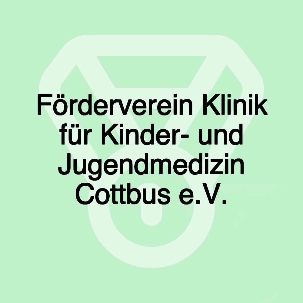 Förderverein Klinik für Kinder- und Jugendmedizin Cottbus e.V.
