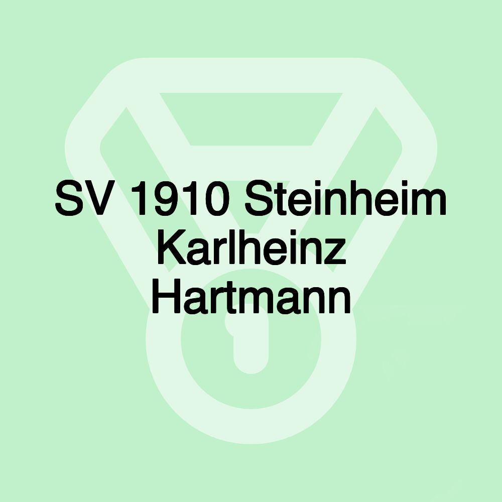 SV 1910 Steinheim Karlheinz Hartmann SV 1910 Steinheim Karlheinz Hartmann