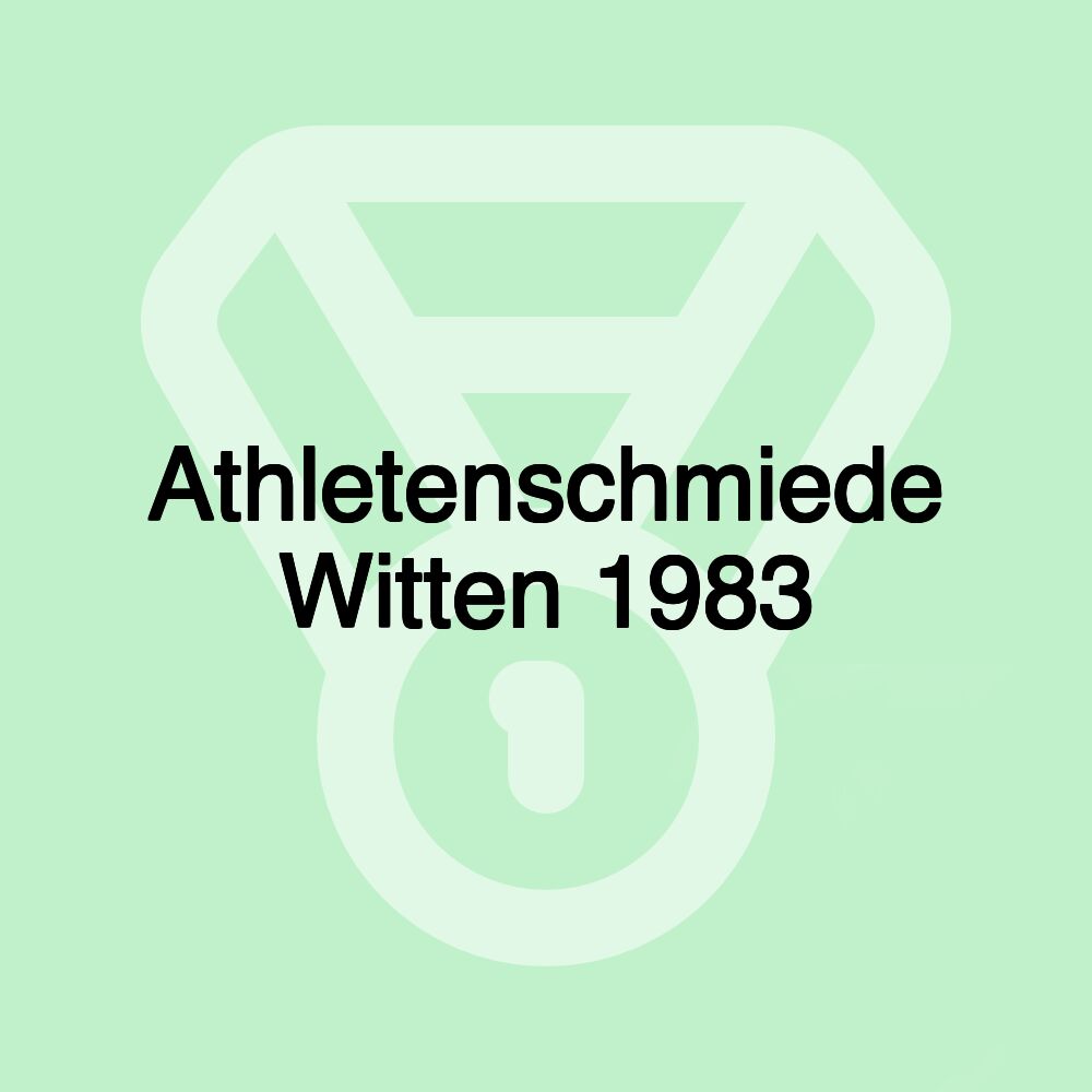 Athletenschmiede Witten 1983