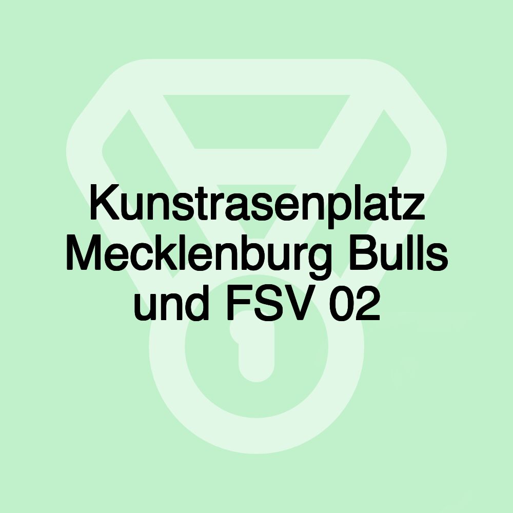 Kunstrasenplatz Mecklenburg Bulls und FSV 02