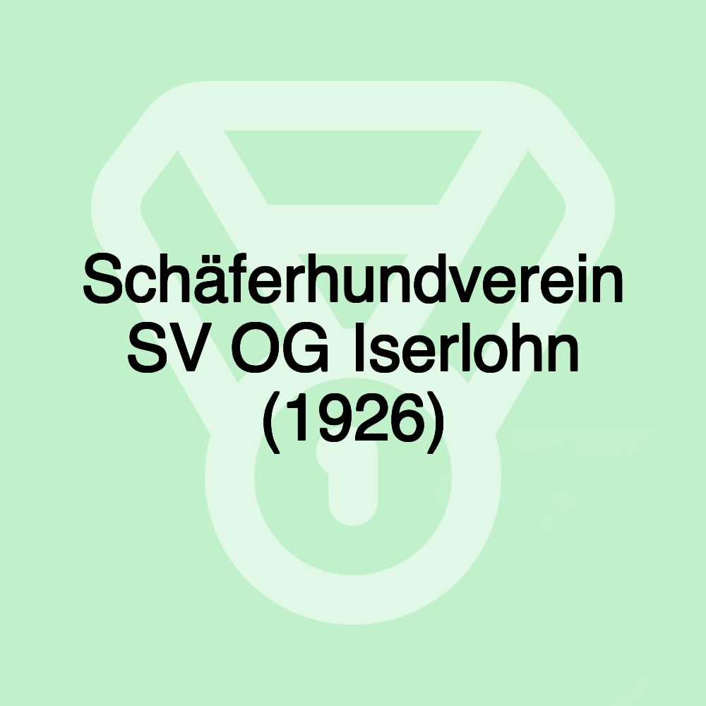 Schäferhundverein SV OG Iserlohn (1926) Schäferhundverein SV OG Iserlohn (1926)