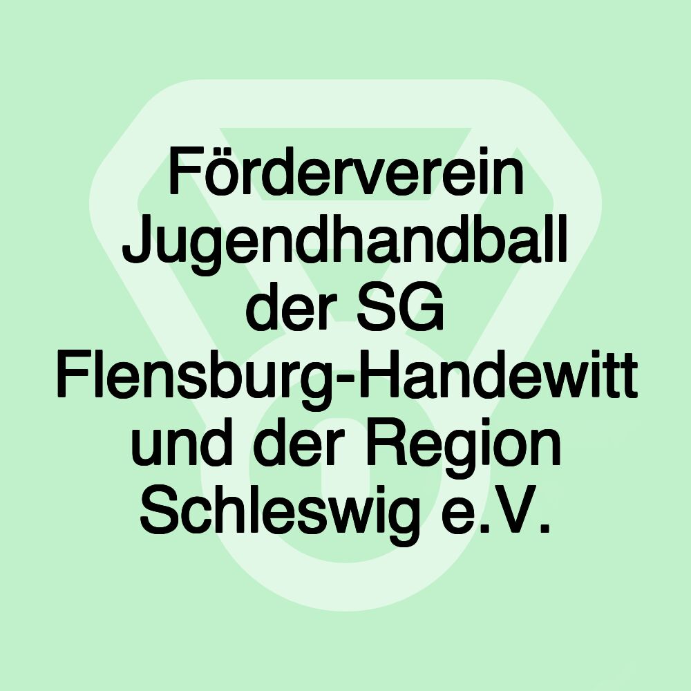 Förderverein Jugendhandball der SG Flensburg-Handewitt und der Region Schleswig e.V.