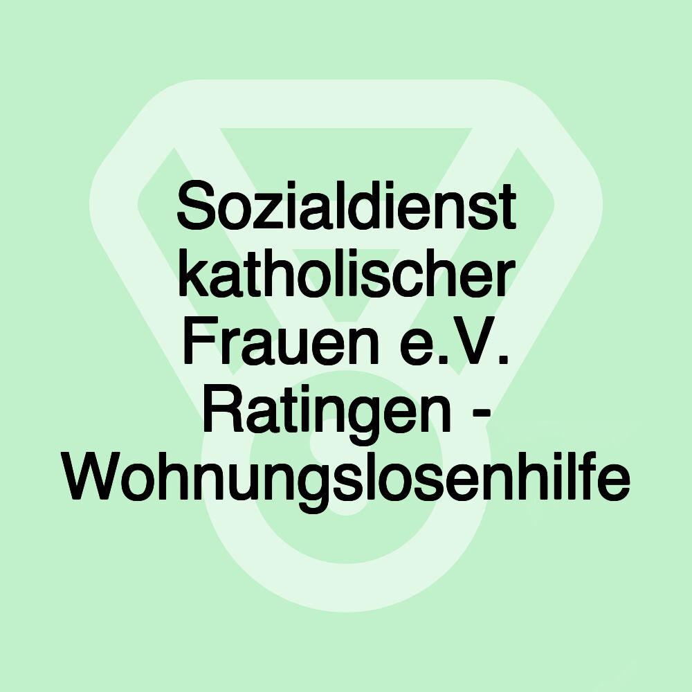 Sozialdienst katholischer Frauen e.V. Ratingen - Wohnungslosenhilfe
