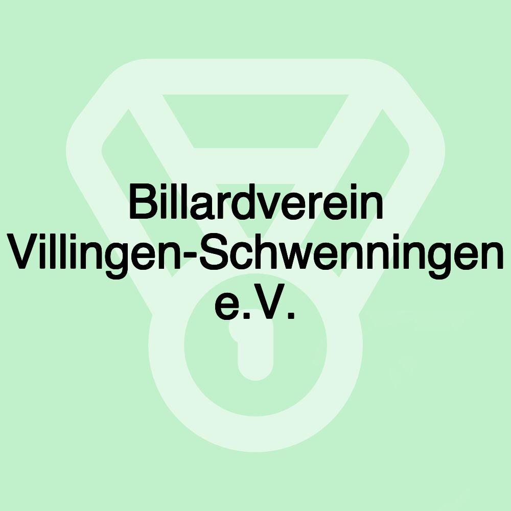 Billardverein Villingen-Schwenningen e.V. Billardverein Villingen-Schwenningen e.V.