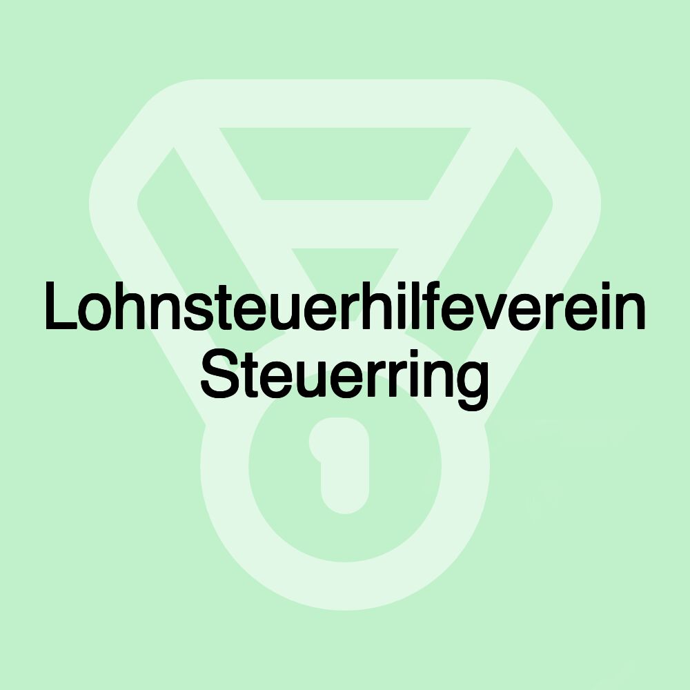 Lohnsteuerhilfeverein Steuerring Lohnsteuerhilfeverein Steuerring