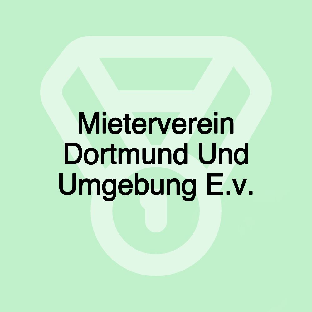 Mieterverein Dortmund Und Umgebung E.v.
