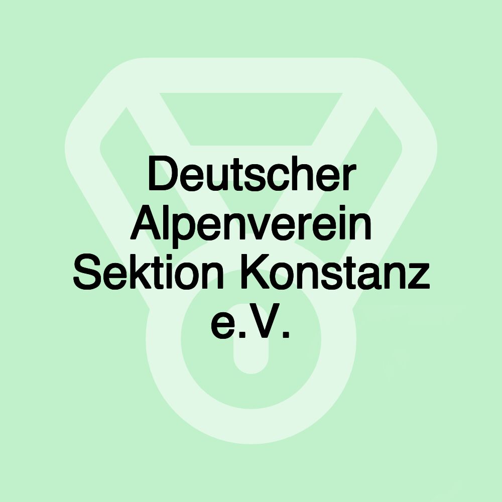 Deutscher Alpenverein Sektion Konstanz e.V.