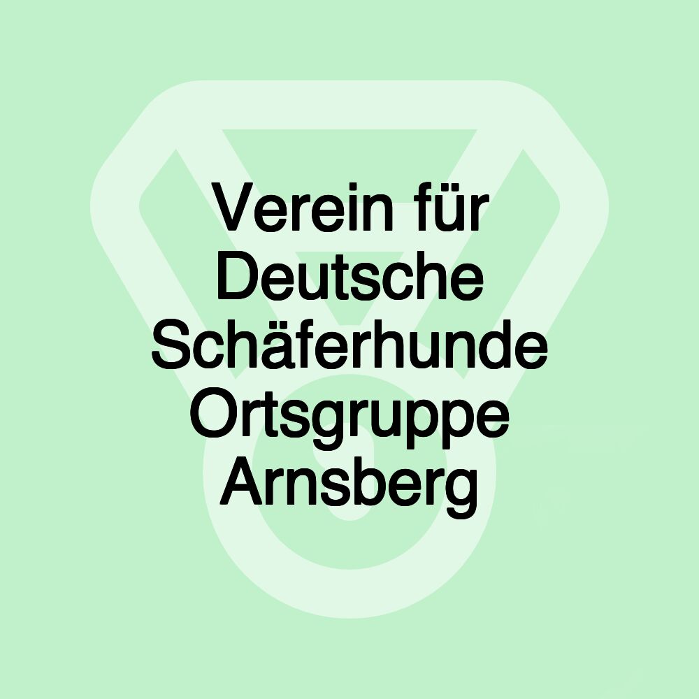 Verein für Deutsche Schäferhunde Ortsgruppe Arnsberg