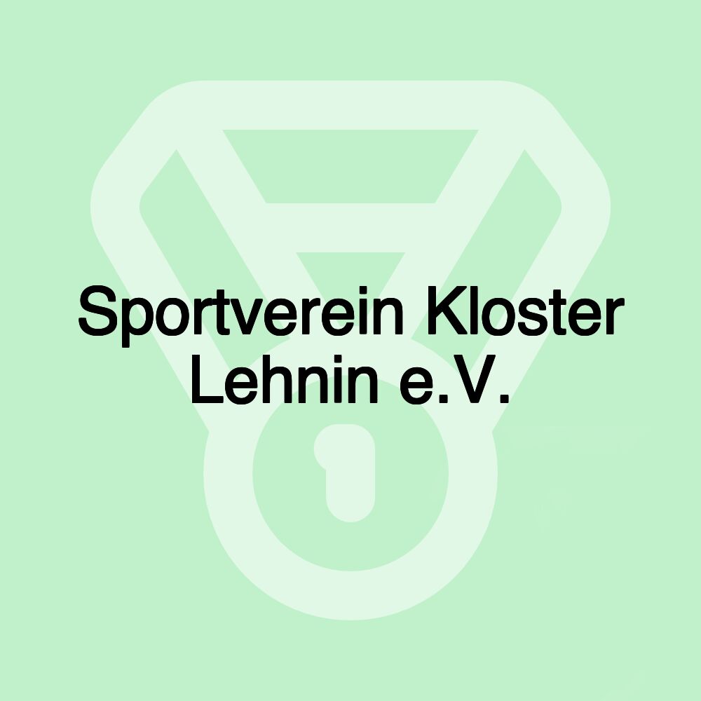Sportverein Kloster Lehnin e.V. Sportverein Kloster Lehnin e.V.