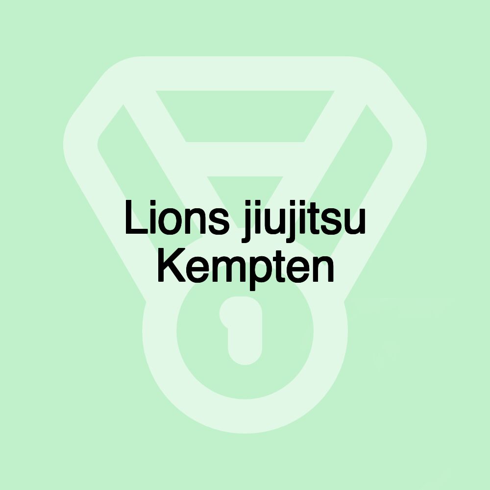 Lions jiujitsu Kempten